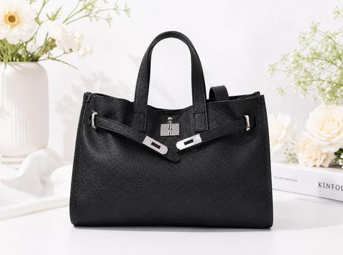 Genuine Leather Women's Large Capacity Portable Crossbody Shoulder Bag