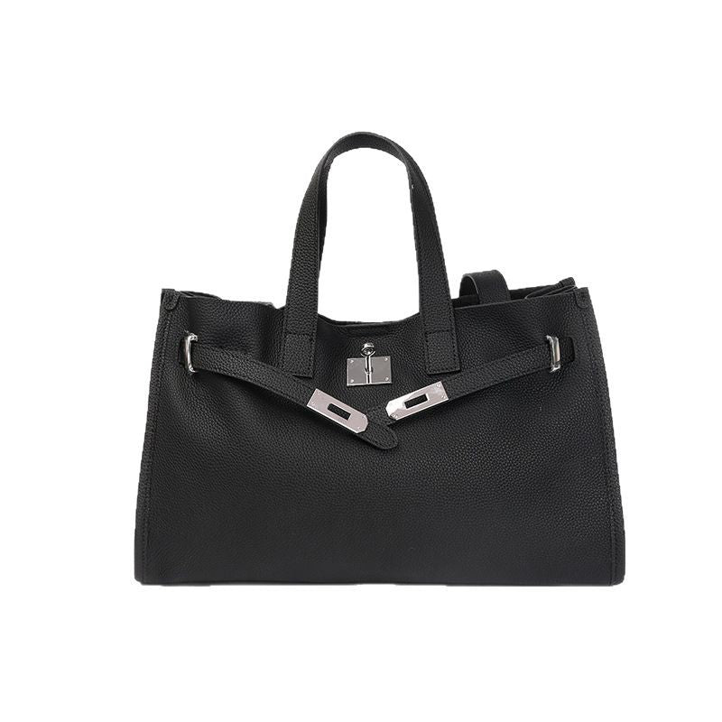 Genuine Leather Women's Large Capacity Portable Crossbody Shoulder Bag