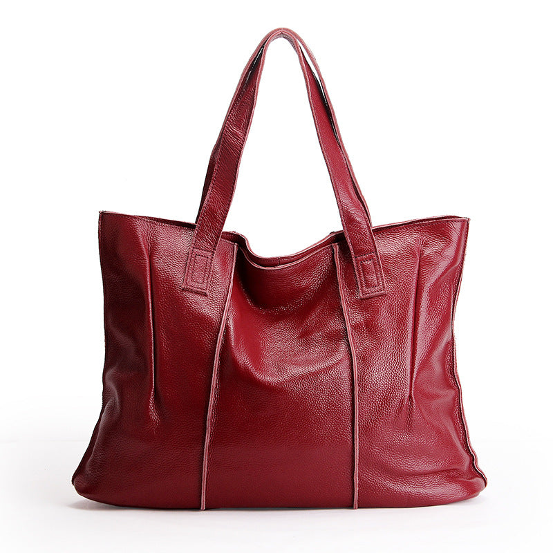The First Layer Cowhide Handbags New Single-shoulder bag