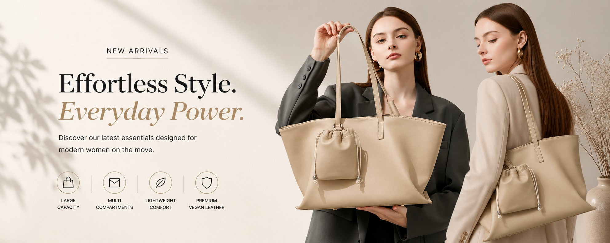 New Arrival – AETHEL Women's Leather Tote Bags, Crossbody Bags and Clutches in Canada – Elegant Minimalist Style for Modern Women – Shop Now