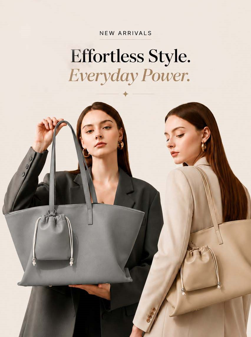 New Arrival – AETHEL Women's Leather Tote Bags, Crossbody Bags and Clutches in Canada – Elegant Minimalist Style for Modern Women – Shop Now