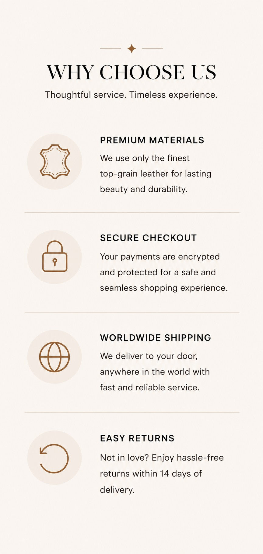 Why Choose AETHEL – Premium Women's Leather Tote Bags, Crossbody Bags and Clutches in Canada – Quality Craftsmanship, Free Shipping and Elegant Minimalist Design