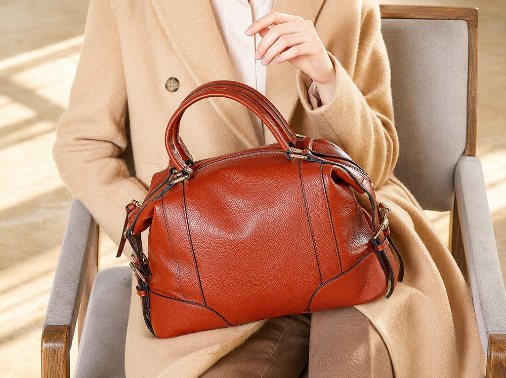 gold hardware zipper detail on Siena signature shoulder bag ÆTHEL
